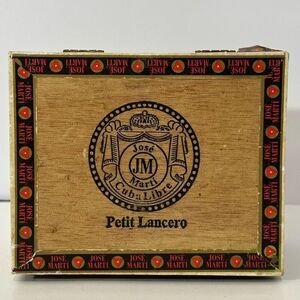 Vintage Petit Lancero JM Jose Marti Cigar Box